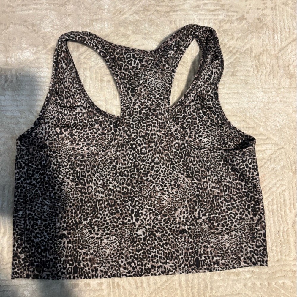 Leopard Print Racerback Tank Top - Picture 3 of 5